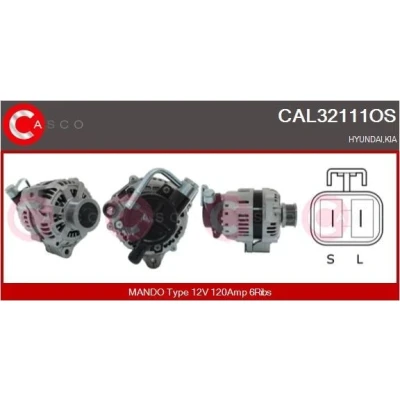 Afbeelding van CASCO CAL15129AS Dynamo / Alternator 12V 120A