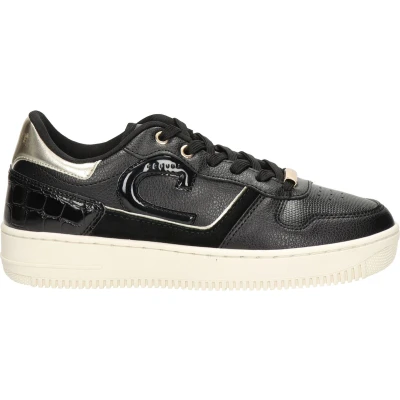 Afbeelding van Cruyff Campo LOW LUX Sneakers laag, Dames, Maat: 36, Zwart Hoogwaardig imitatieleer