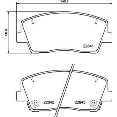Afbeelding van BREMBO P 30 108 Remblokkenset Met akoestische slijtagewaarschuwing anti kreukplaat toebehoren KIA: Stinger Hatchback