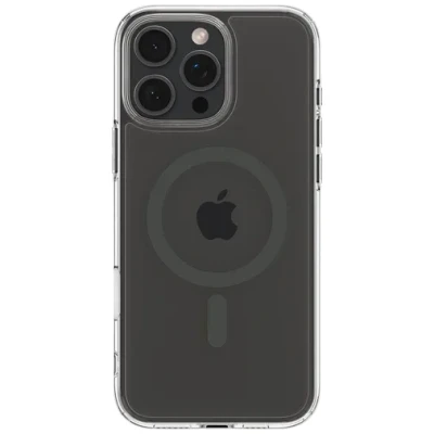 Image de Spigen Ultra Hybrid T MagFit Plastique Back Cover Transparent/Noir Apple iPhone 16 Pro Max