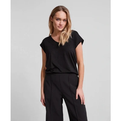 Afbeelding van PIECES Tshirt Billo Zwart L