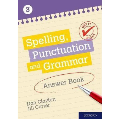 Afbeelding van Get It Right: KS3; 11 14: Spelling, Punctuation and Grammar Answer Book 3