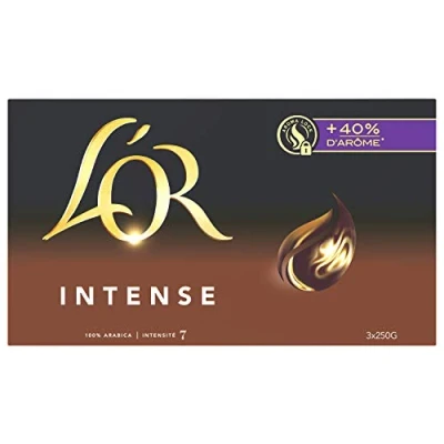 Afbeelding van L&#039;Or Intense gemalen koffie (3 x 250 g)