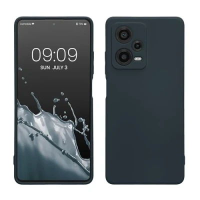 Afbeelding van kwmobile telefoonhoesje geschikt voor Xiaomi Redmi Note 12 Pro+ 5G / Pro Plus Hoesje smartphone Precisie camera uitsnede TPU back cover in leisteen