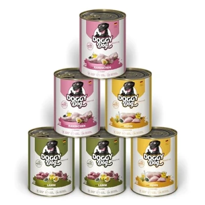 Afbeelding van 6x800g Doggy Dog Adult Sensitive Mix (3 soorten) nat hondenvoer