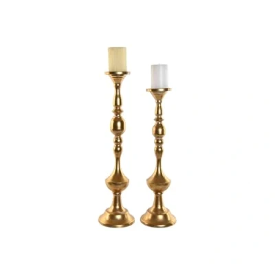 Afbeelding van Kaarshouder Home ESPRIT Gouden Metaal 15 x 60,5 cm (2 Stuks)