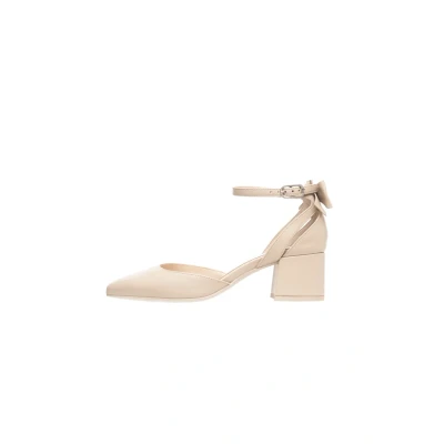 Afbeelding van Nero Giardini E512350D decolleté voor dames van leer, Beige, 36 EU