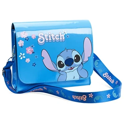 Afbeelding van Disney Stitch tas, handtas voor meisjes, schoudertas cadeau idee kinderen, Stitch, Frozen, Blauwe