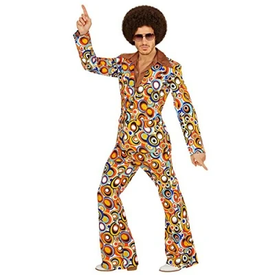 Afbeelding van WIDMANN Groovy jaren 70 bubbels kostuum voor mannen L Volwassenen kostuums