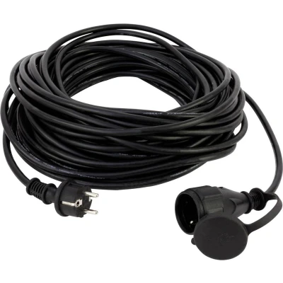 Afbeelding van REV 0017108549 Stroom Verlengkabel 16 A Zwart 10.00 m H05RR F 3G 1,5 mm²