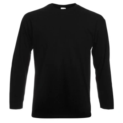 Afbeelding van Fruit of the Loom Sweatshirt voor heren Raglan sweatshirt, Zwart, XL