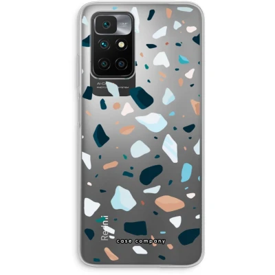Afbeelding van Case Company® hoesje geschikt voor Xiaomi Redmi 10 Terrazzo N13 Soft Cover Telefoonhoesje Bescherming aan alle Kanten en Schermrand
