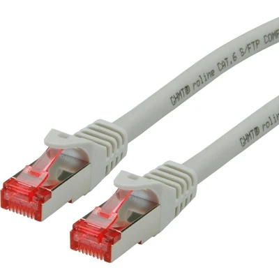 Afbeelding van ROLINE patchkabel Cat.6 S/FTP (PiMF), componentniveau, LSOH, grijs, 1,5 m