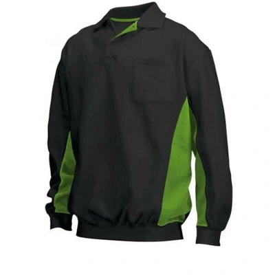 Afbeelding van Tricorp Polosweater Zwart/Groen Maat 5XL