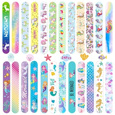 Afbeelding van Acuiwer slap Armband, 24 stuks, armbanden, slapbanden, voor kinderen, verjaardag, vullers, cadeau, feest, favorieten, meisjes, jongens