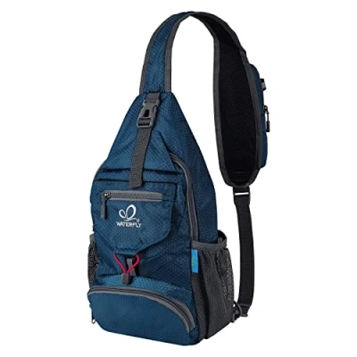 Afbeelding van WATERFLY Packable Kleine Crossbody Sling Rugzak Schouder Borst Tas Dagrugzak voor Wandelen Reizen