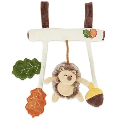Afbeelding van Bieco Kinderwagenketting design egel ca. 30x21 cm Maxi Cosi speelgoed, mobiel babybed of voor babybox speelbooghanger activity spel babyspeelgoed grijpringen baby