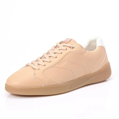 Afbeelding van HUGO Riven Sneakers laag, Dames, Maat: 40, Light/pastel brown Hoogwaardig imitatieleer