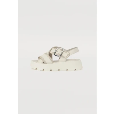 Afbeelding van Gabor Sandalen met enkelbandjes, Dames, Maat: 36, Latte Leer