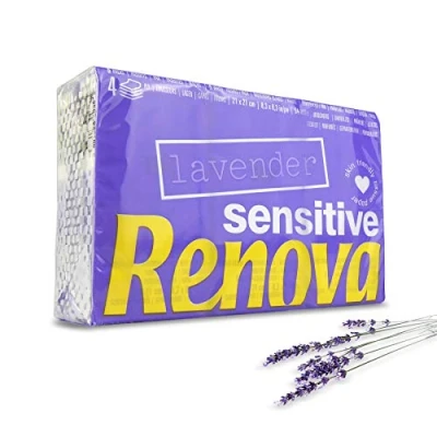 Afbeelding van Renova Lavendel Sensitive zakdoeken, 6 stuks