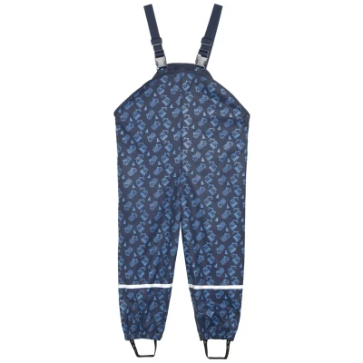 Afbeelding van Playshoes Baustelle Allover Regenbroek voor kinderen, Maat: 80, Marine