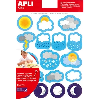 Afbeelding van Apli 12946 zelfklevende gum, 3 vellen, afneembaar