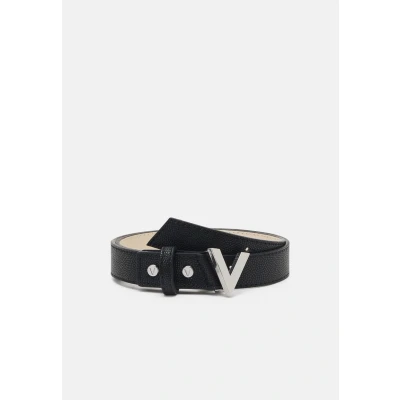 Afbeelding van Valentino Bags Divina Riem, Dames, Maat: Small, Nero/argento