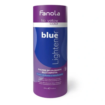 Afbeelding van Fanola No Yellow Color Blue Lightener Blondeerpoeder 450 gr