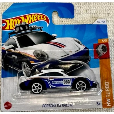 Afbeelding van Hot Wheels Porsche 911 Rally HW Turbo 5/5 (172/250) HRY70 wit 2024 + Short Card Protector Frikimonkey