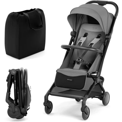 Afbeelding van Kinderkraft PILOT2 Kinderwagen Reisbuggy Verstelbare buggy Waterdichte materiaal met UPF50 Zwenkbare voorwielen Snel opvouwbaar Tot 22 kg Grijs