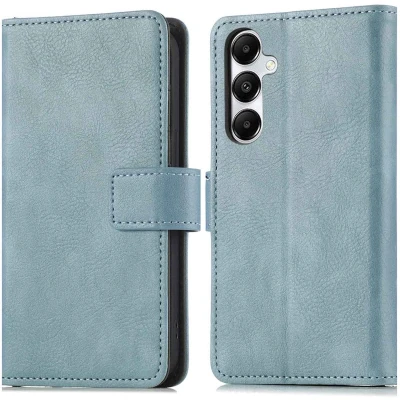 Afbeelding van imoshion Hoesje Geschikt voor Samsung Galaxy A26 Met Pasjeshouder Luxe Bookcase Lichtblauw