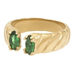 Afbeelding van Adore Emerald iXXXi Fame Ring 17 / Goud