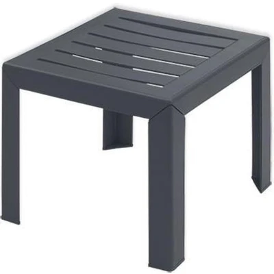 Afbeelding van Grosfillex lage tafel &#039;Miami&#039; kunsthars antraciet 40 x cm