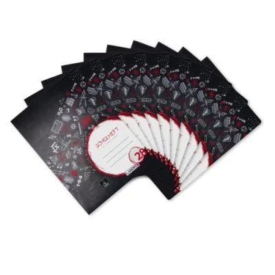 Afbeelding van Landre Schoolschriften, A4, liniatuur 28, 16 vellen, zwart, 10 stuks
