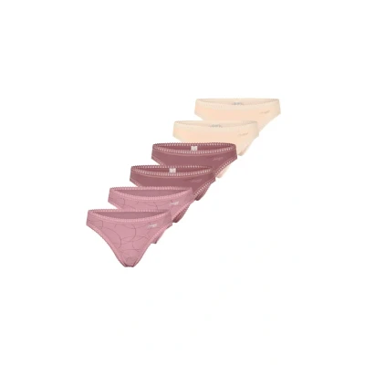 Afbeelding van Sloggi 6 PACK GO Crush String String, Dames, Maat: Large, Beige/rosa