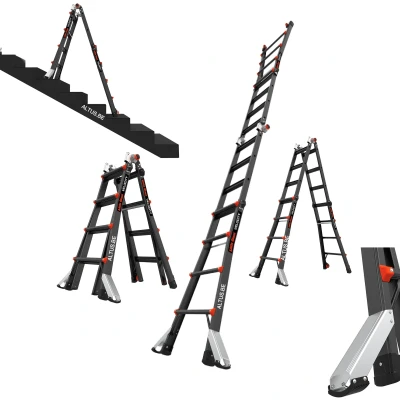Afbeelding van Little Giant Multifunctionele ladder 4x4 velocity black pro 4,5M