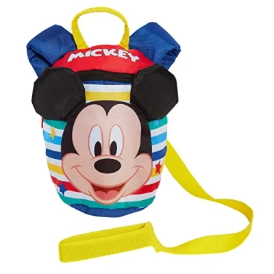Afbeelding van Mickey Mouse Rugzak met teugels meisjes jongens afneembare veiligheidsharnas Disney slaapkamertas, Meerkleurig, één maat,
