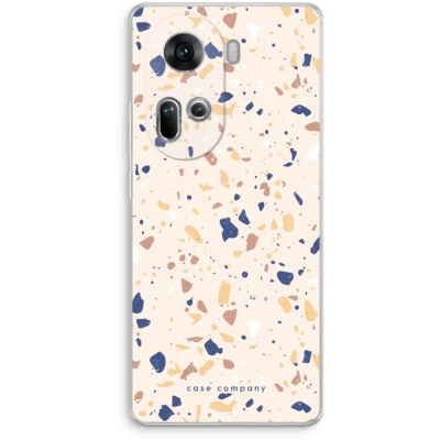 Afbeelding van Case Company® hoesje geschikt voor Oppo Reno 11 Terrazzo N23 Soft Cover Telefoonhoesje Bescherming aan alle Kanten en Schermrand