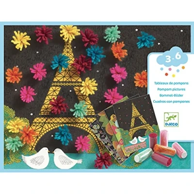 Image de Jeu créatif Djeco Tableaux de pompoms Explosion