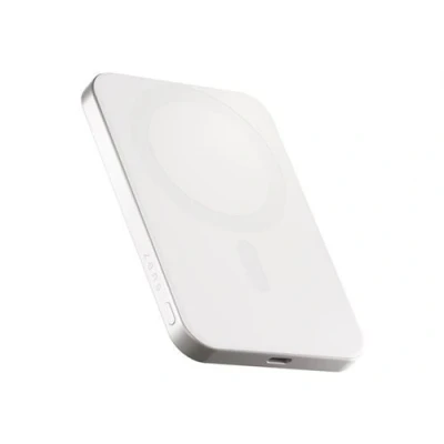 Afbeelding van ZENS Pro 1 Draadloze voedingsbank slim 5000 mAh 15 Watt op kabel: USB C wit