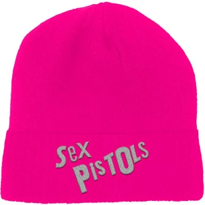 Afbeelding van Sex Pistols Logo Beanie Muts Roze