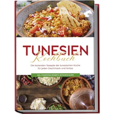 Afbeelding van Tunesien Kochbuch: Die leckersten Rezepte der tunesischen Küche für jeden Geschmack und Anlass inkl. Fingerfood, Desserts, Getränken &amp; Dips