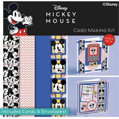 Afbeelding van Mickey and Minnie Mouse 6x6 Card Making Kit Makes 3 Cards