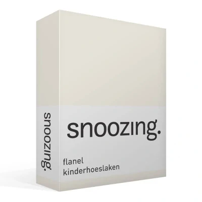 Afbeelding van Snoozing Flanel Kinderhoeslaken Ledikant 60x120 cm Ivoor