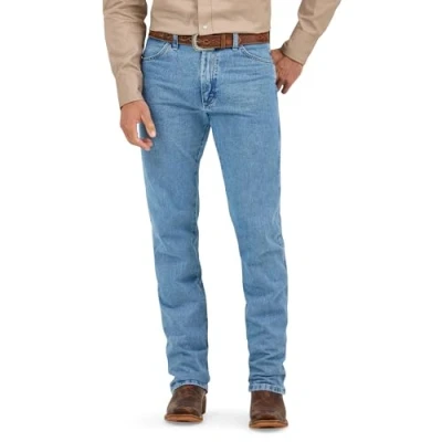 Image de Wrangler Men&#039;s Cowboy Cut Original Fit Jean, Stonewashed, 36X32