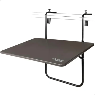Afbeelding van Aktive 61034 Balkonklaptafel met meerdere posities, grijs