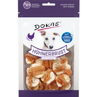 Afbeelding van Dokas Hühnerbrustfilet mit Banane 8x70g Huhn
