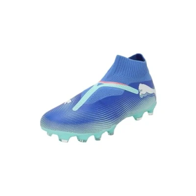 Afbeelding van Puma Future 7 Match Laceless FG/AG Voetbalschoenen met kunststof noppen, Heren, Maat: 44, Bluemazing/white/electric peppermint Textiel/ synthetisch
