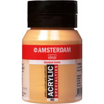Afbeelding van Amsterdam Standard Series Acrylverf Pot 500 ml Donkergoud 803