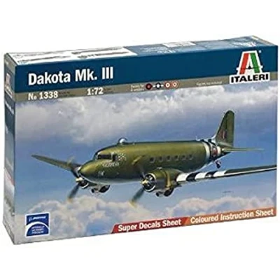 Afbeelding van Italeri Dakota Mk.III 1:72 Montagekit Vliegtuig met vaste vleugels
